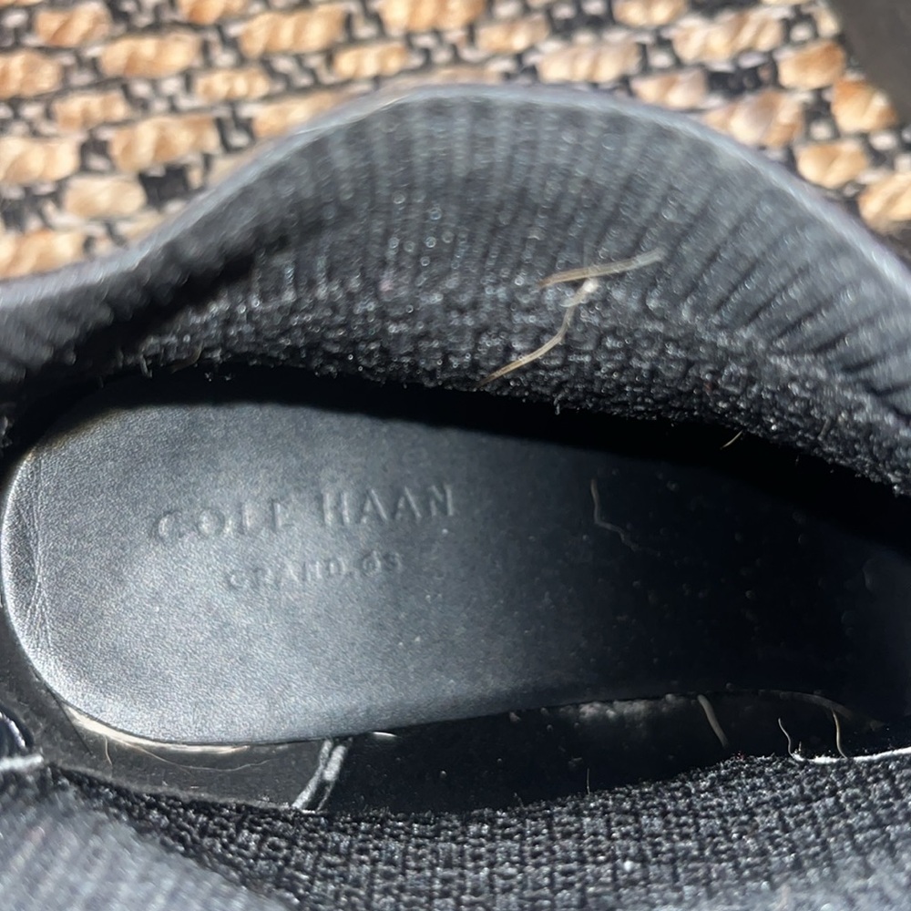 Cole Haan Maggie Black Textured suede Ankle Booties Sz 8.5 - Picture 8 of 8
